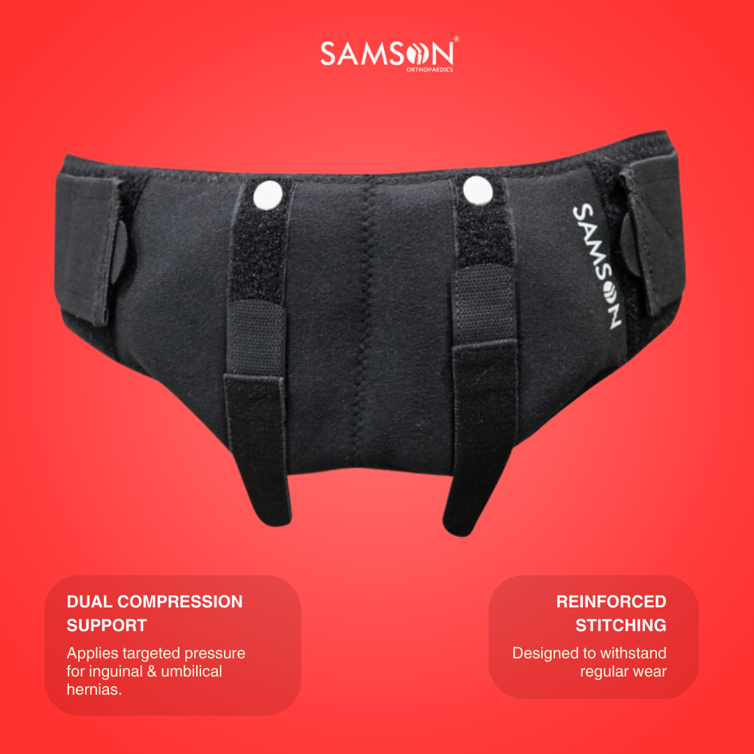 SAMSON Hernia Belt | Adjustable Support for Hernia Relief & Post-Surgery Recovery