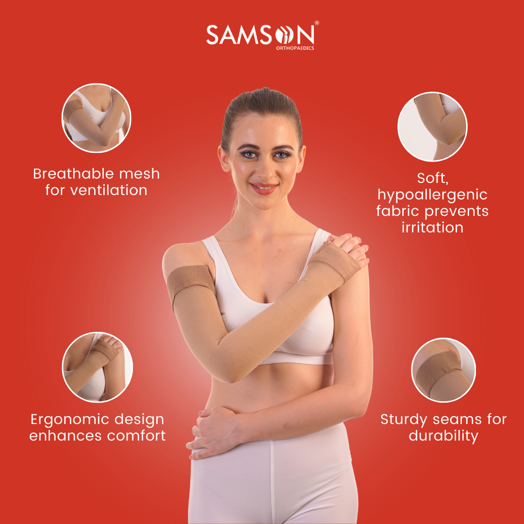 Lymphedema Arm Sleeve (Pair) - Samson Scientifics and Surgicals