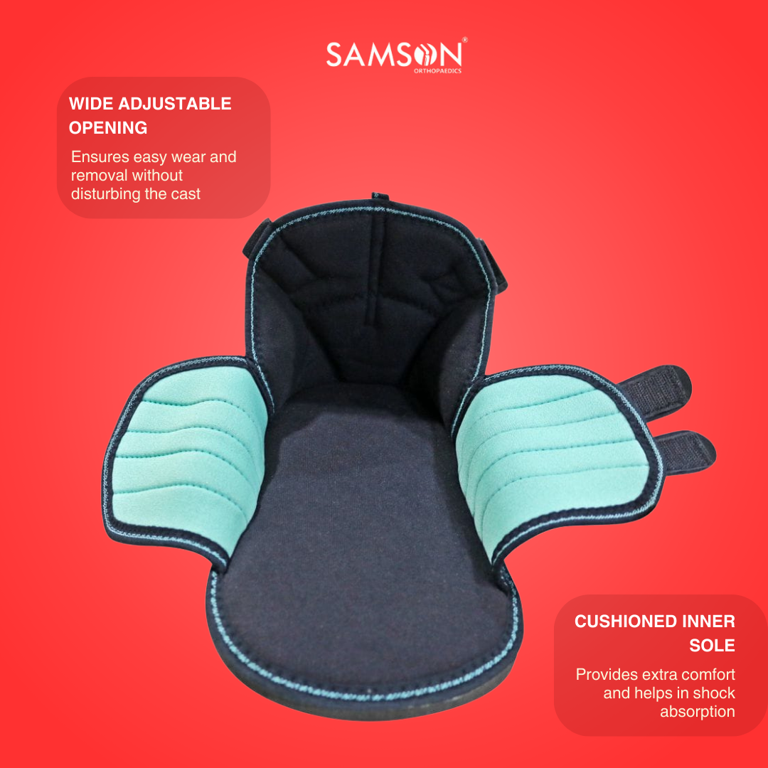 SAMSON Cast Shoe | Orthopaedic Foot Support for Fracture Recovery & Injury Protection