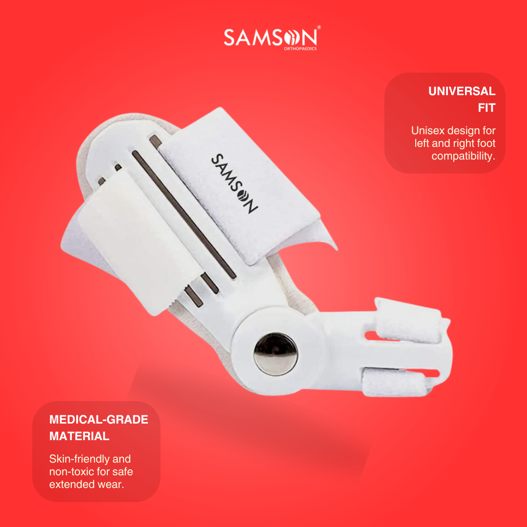 SAMSON Bunion Splint | Durable Metal & Foam Support for Toe Alignment & Pain Relief