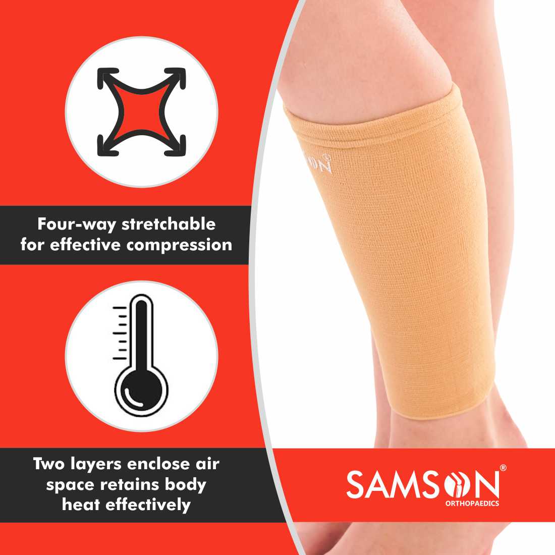 Calf Support (Pair) - Samson Scientifics and Surgicals