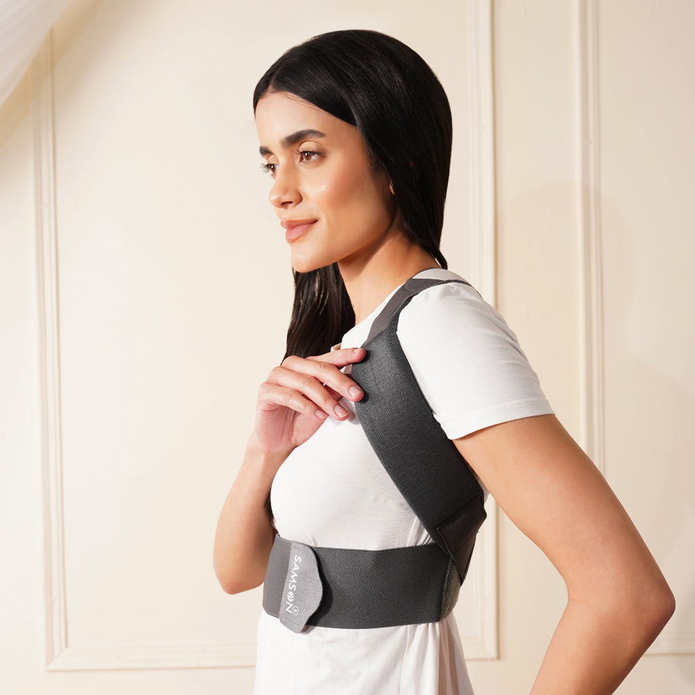 SAMSON Posture Corrector Belt | Spine & Body Support for Back, Shoulder & Neck Pain