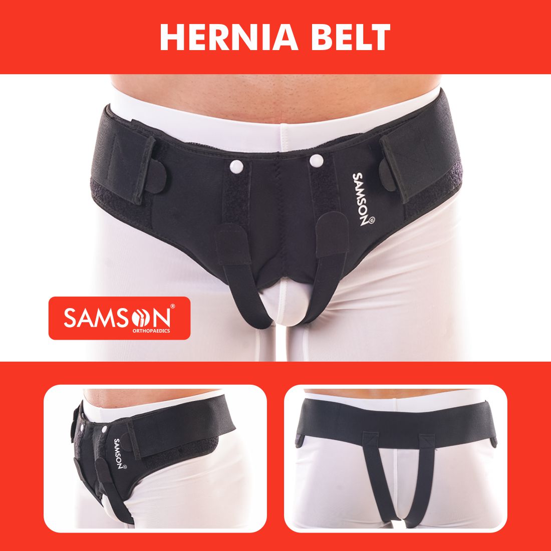SAMSON Hernia Belt | Adjustable Support for Hernia Relief & Post-Surgery Recovery