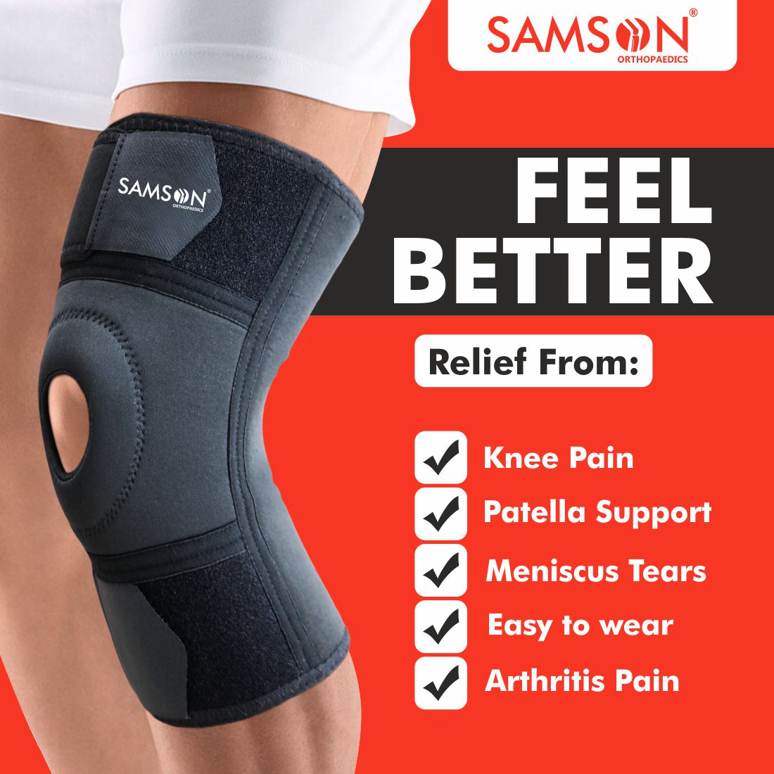 SAMSON Knee Support Dry-Tex