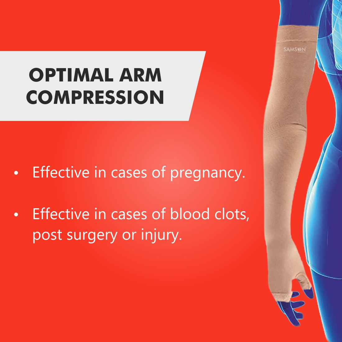 Lymphedema Arm Sleeve (Pair) - Samson Scientifics and Surgicals