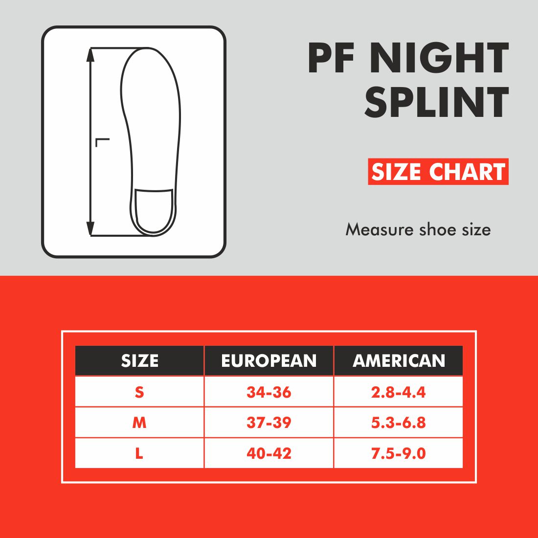 PF Night Splint - Samson Scientifics and Surgicals