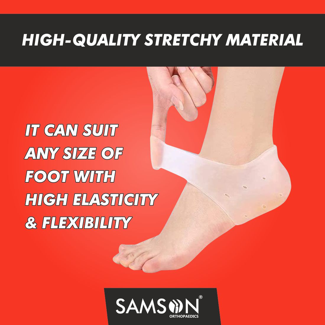 SAMSON Silicone Heel Pad (Pair)