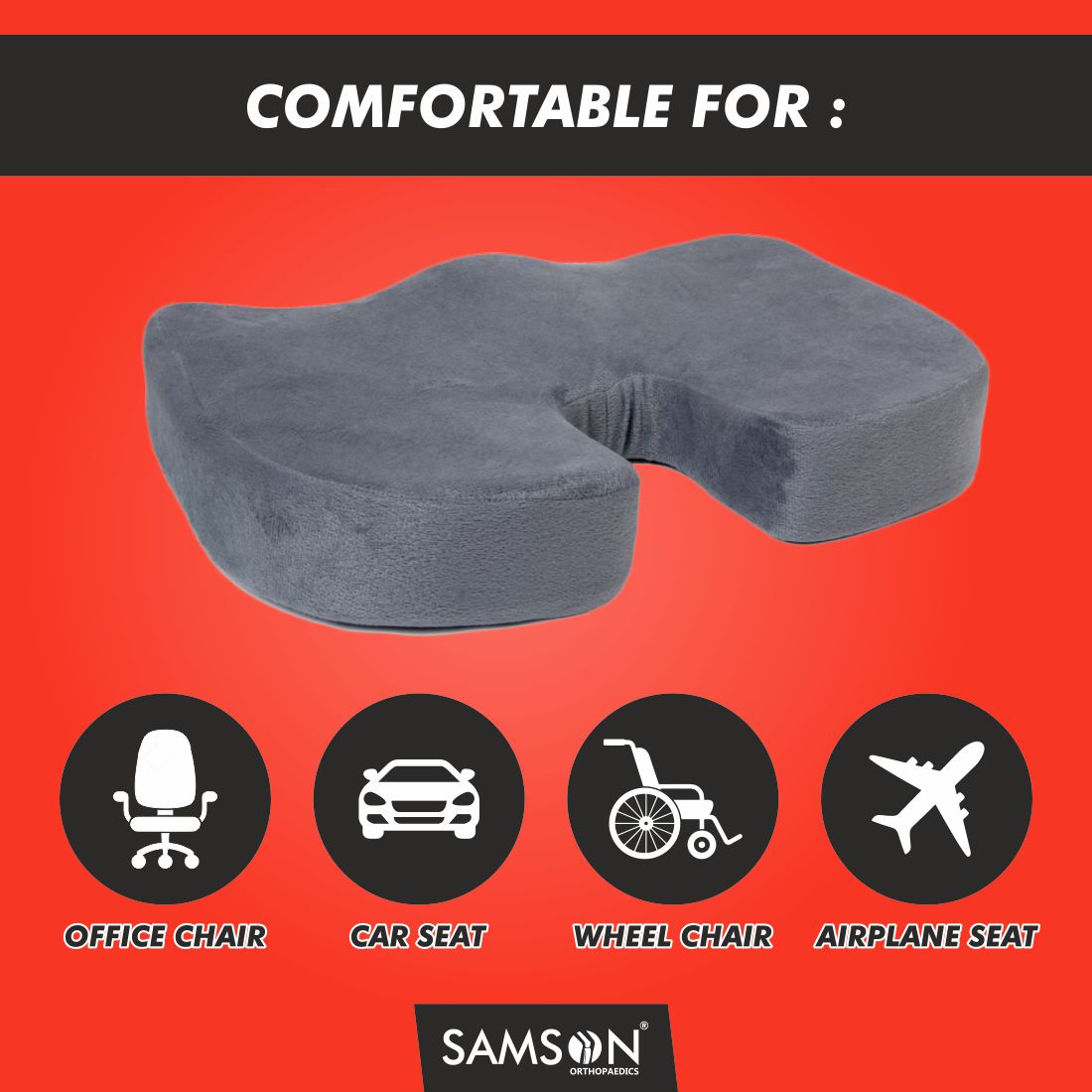 SAMSON Tailbone Support (Coccyx Cushion)