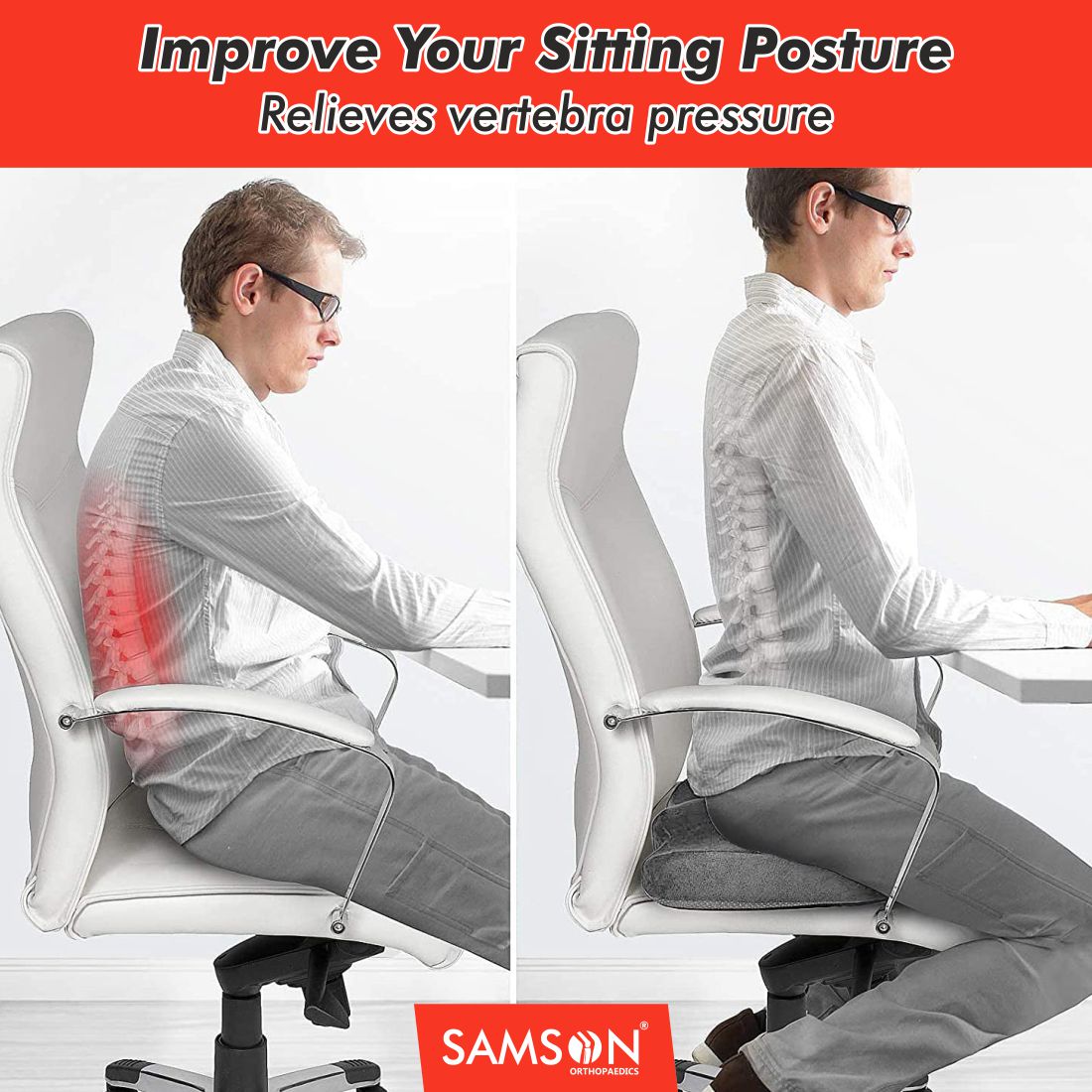 SAMSON Tailbone Support (Coccyx Cushion)