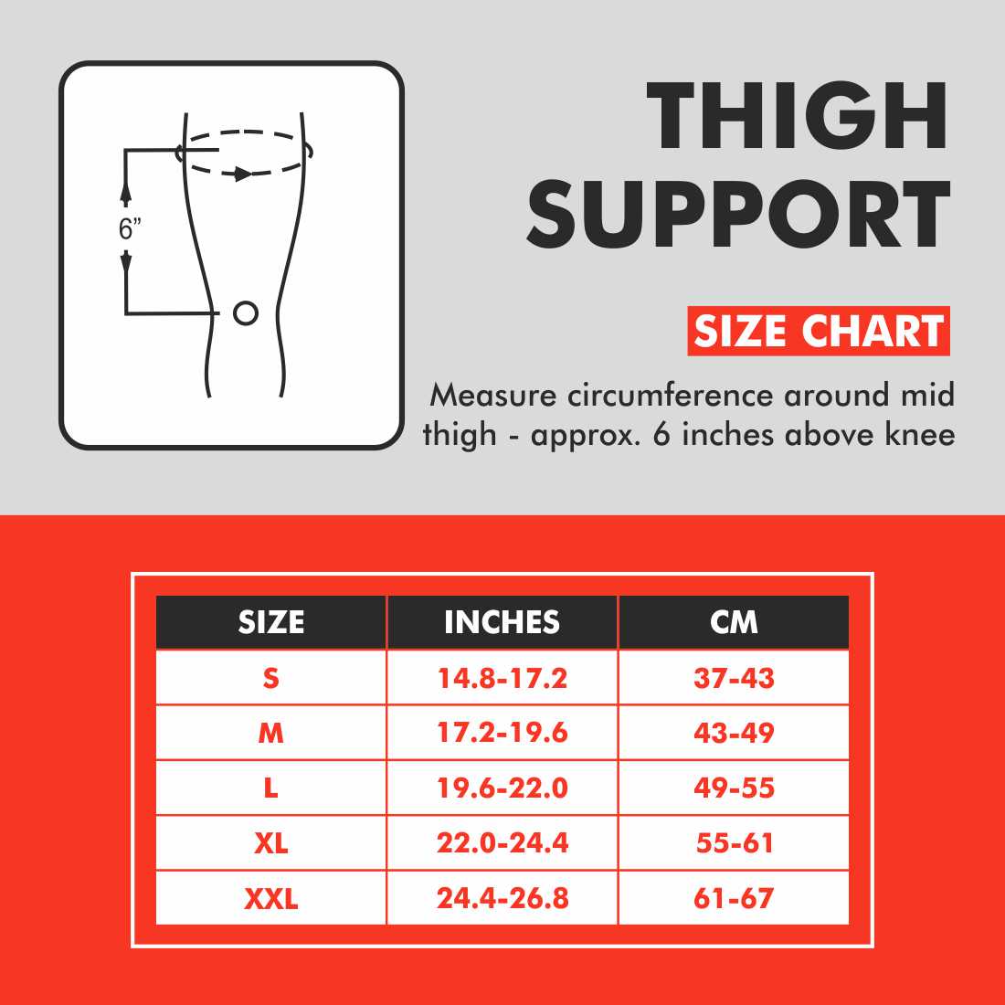 Thigh Support (Pair) - Samson Scientifics and Surgicals