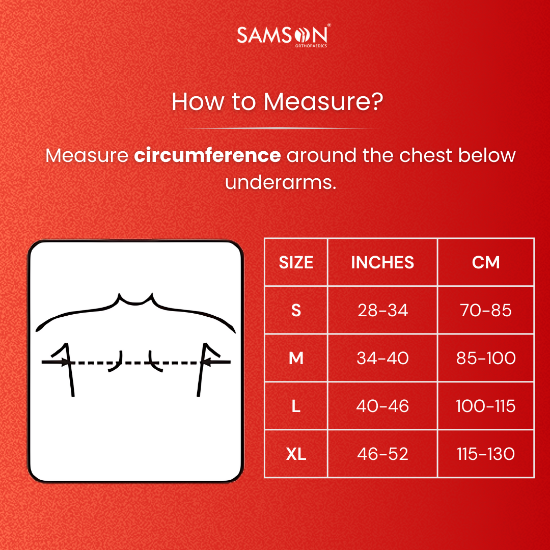 SAMSON Posture Corrector Belt | Spine & Body Support for Back, Shoulder & Neck Pain
