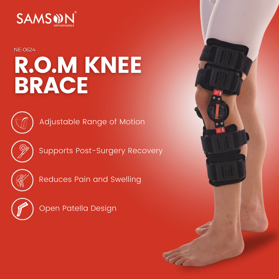 R.O.M Knee Brace Height Adjustable (Telescopic Channel)