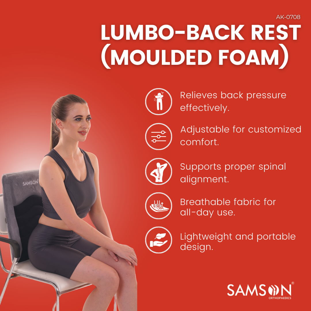 Lumbo-Back Rest (Moulded Foam) (LS-0412)