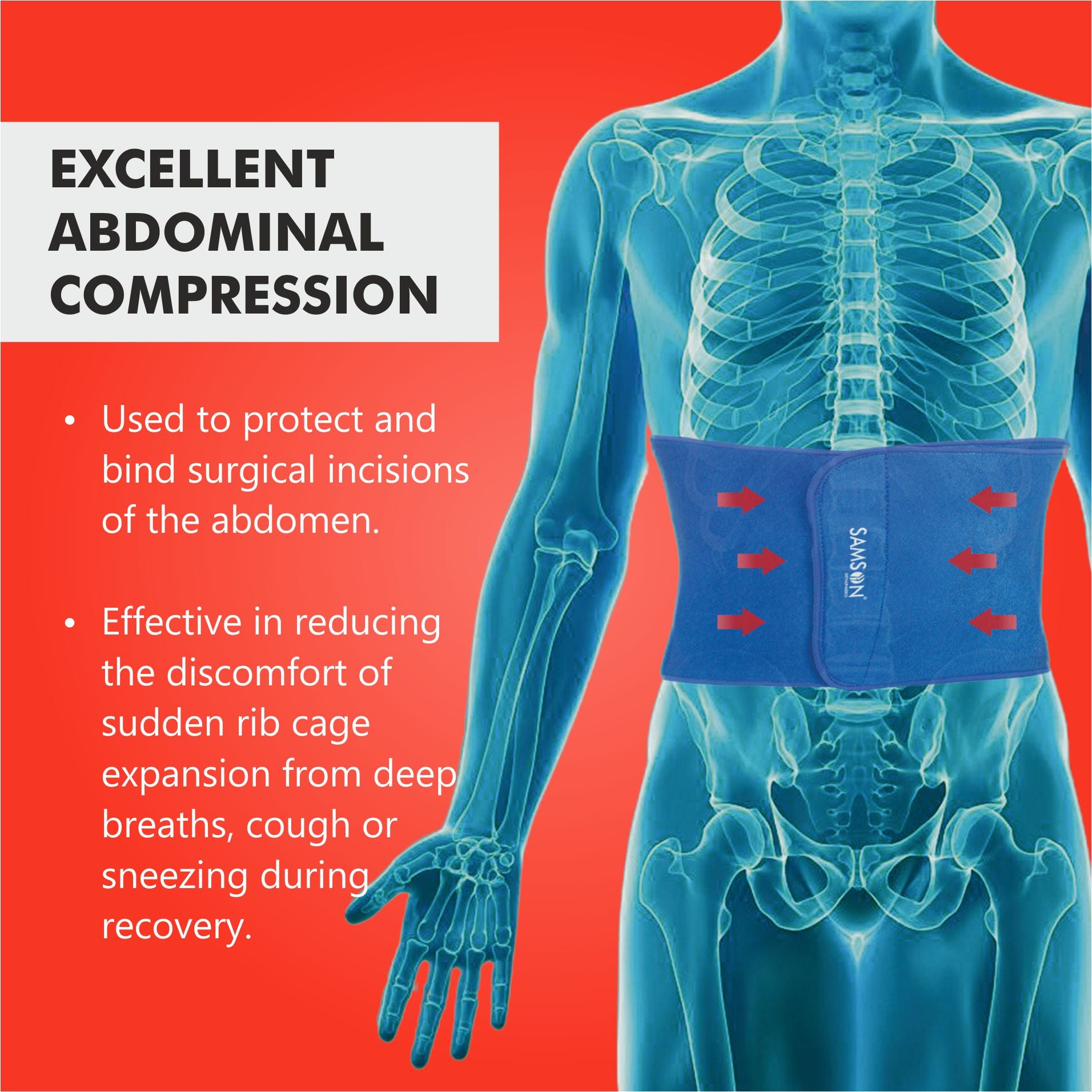 Abdominal Binder for Post-Surgical Healing and Postpartum - SAMSON