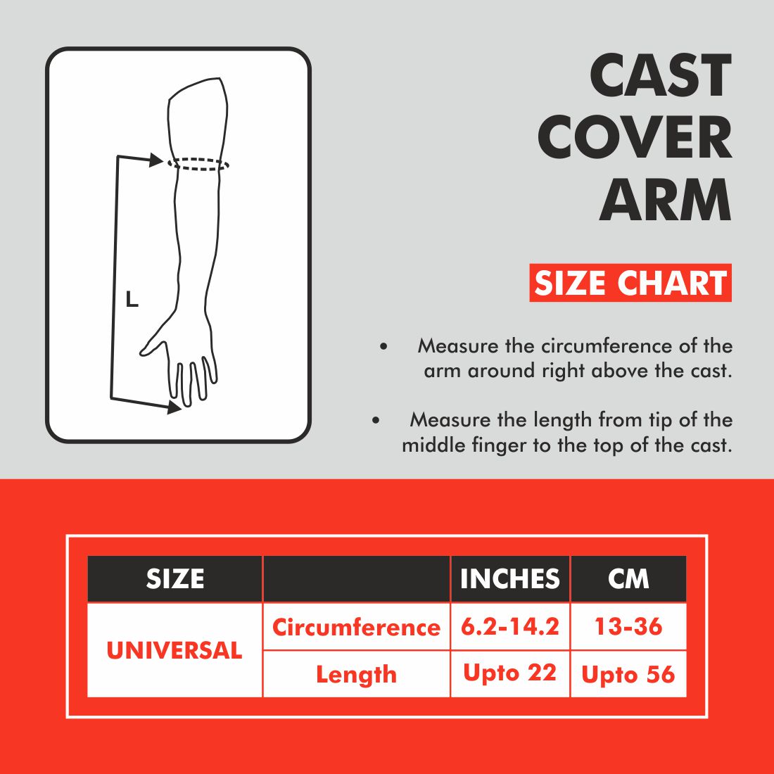 Cast Cover Arm