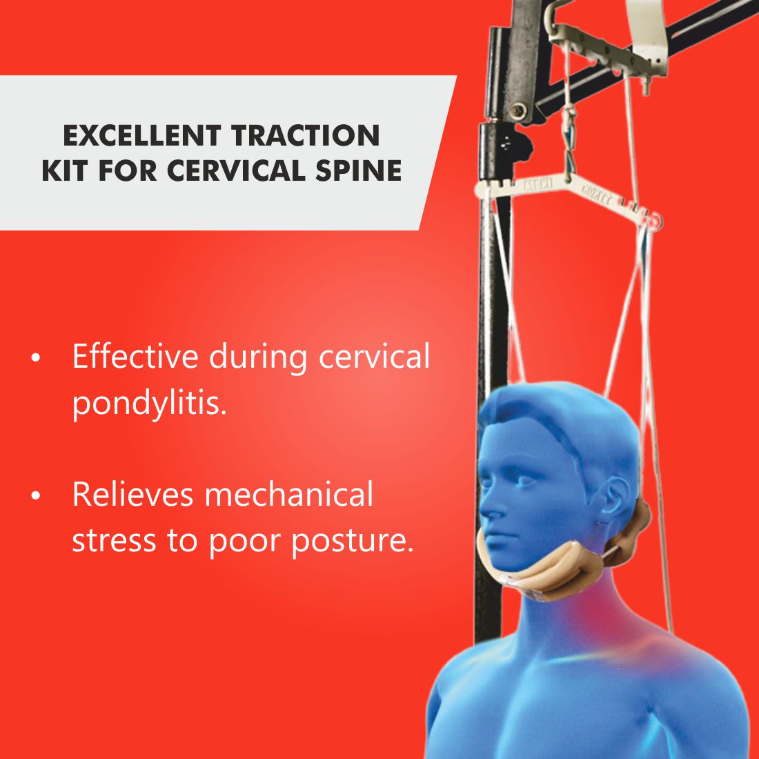 Cervical Traction Kit Sitting with Weight Bag