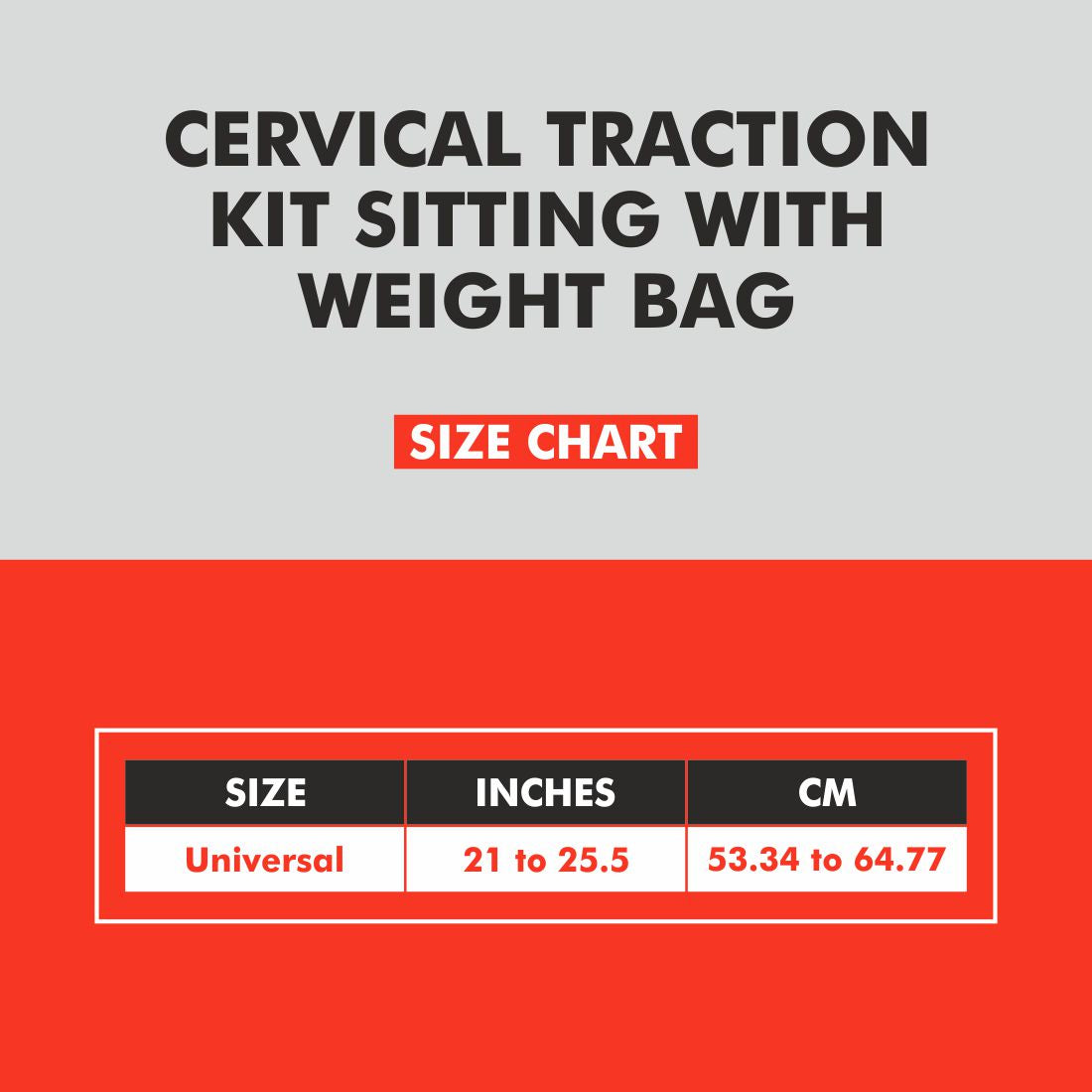 Cervical Traction Kit Sitting with Weight Bag