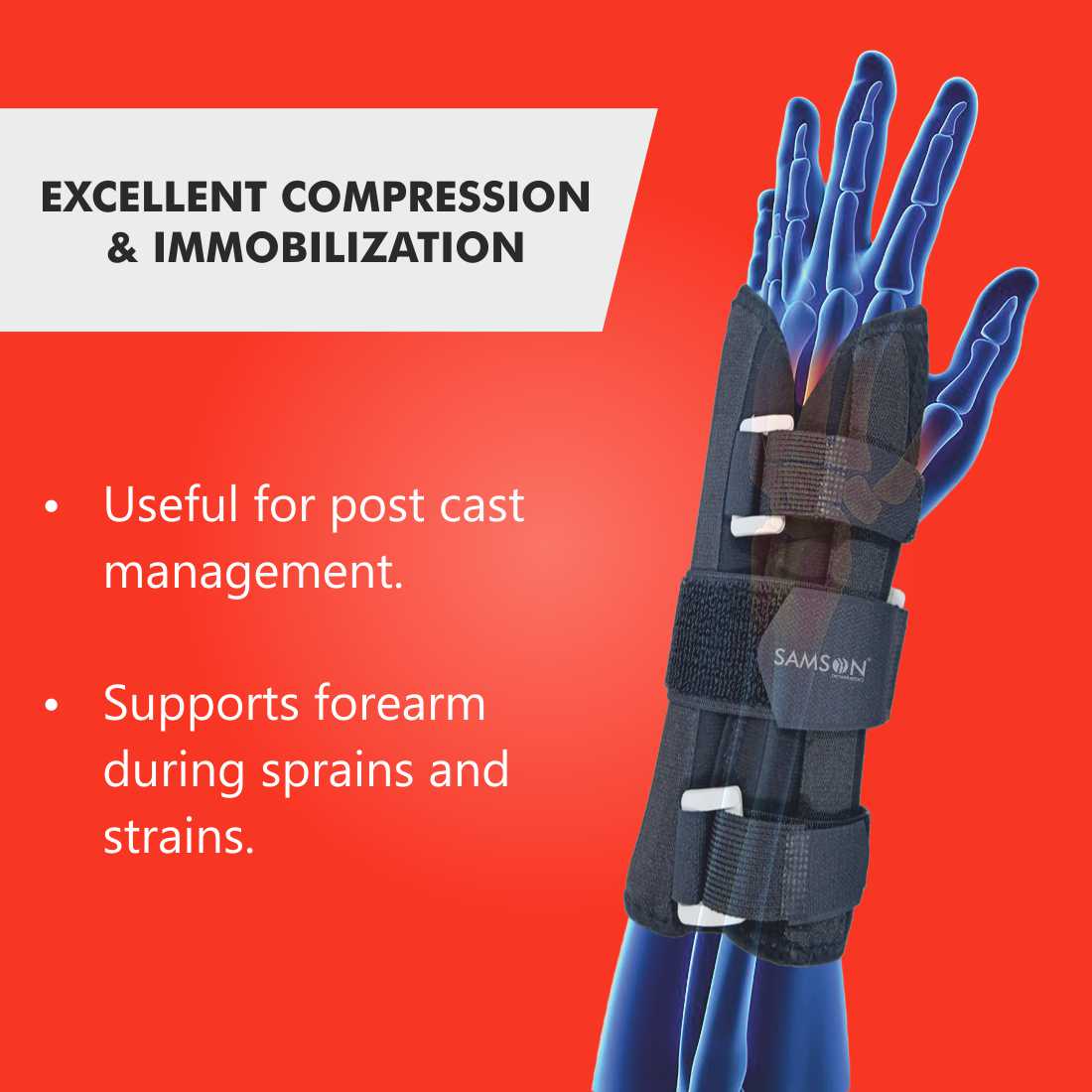 Cock-Up ( Wrist & ForeArm Splint) (Ambidextrous)