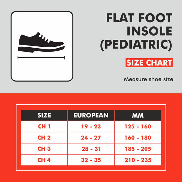 SAMSON Flat Foot Insole Paediatric (Pair) - SAMSON Orthopaedics
