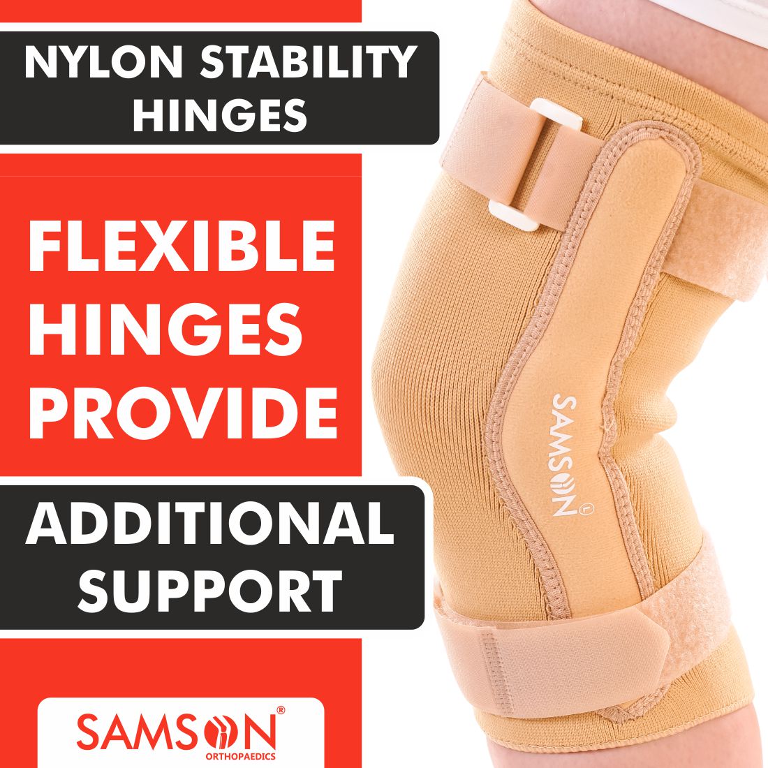 Knee Cap with Rigid Hinged (Nylon Hinges)