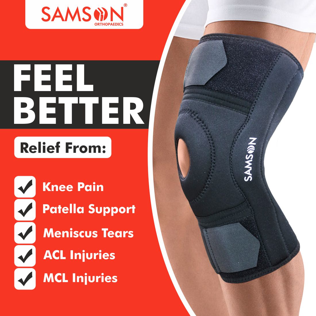 Knee Support Hinged Dry-Tex