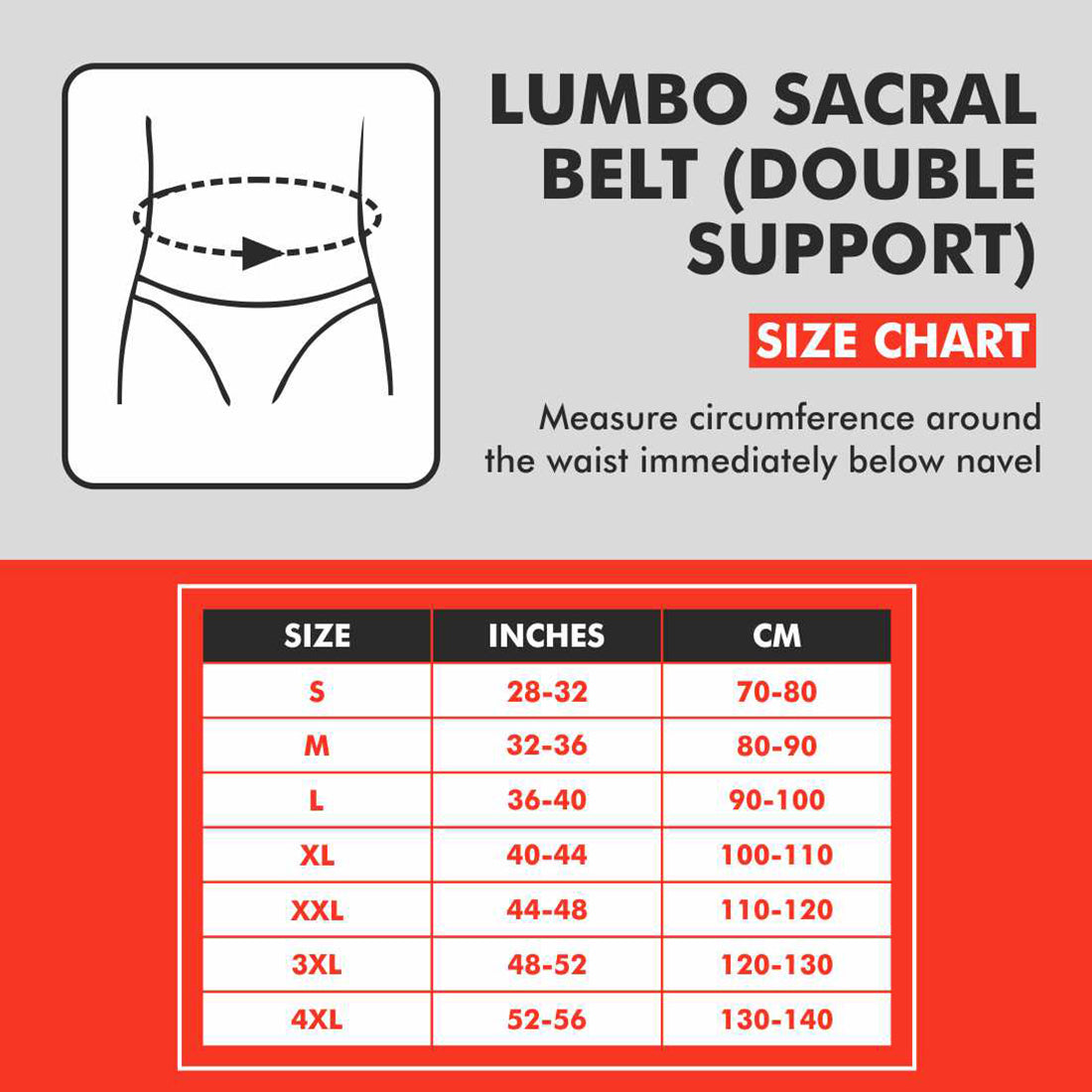 Lumbo Sacral Belt (Double Support)