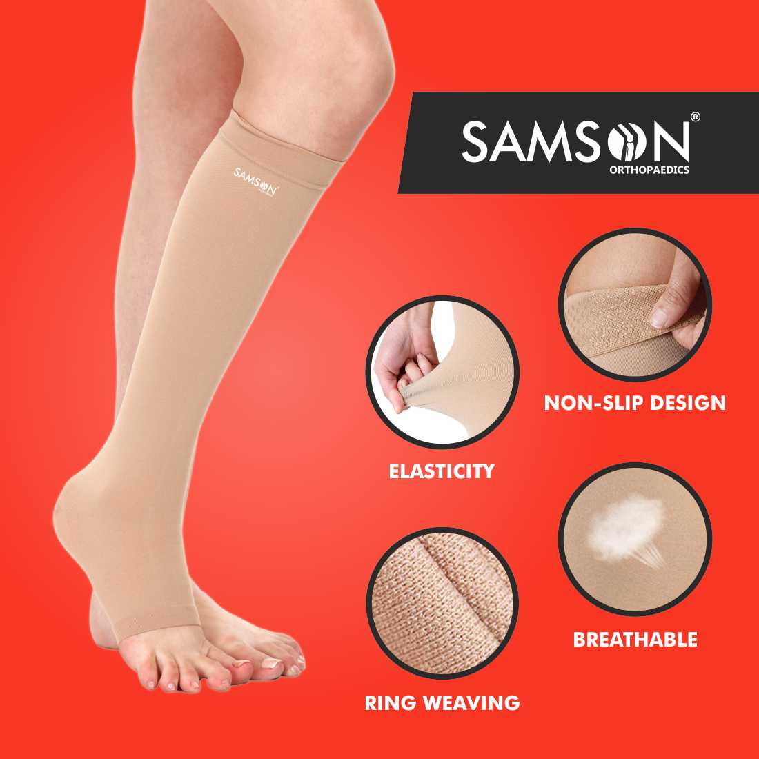 Medical Compression Stocking Knee High Class I AD (Pair)