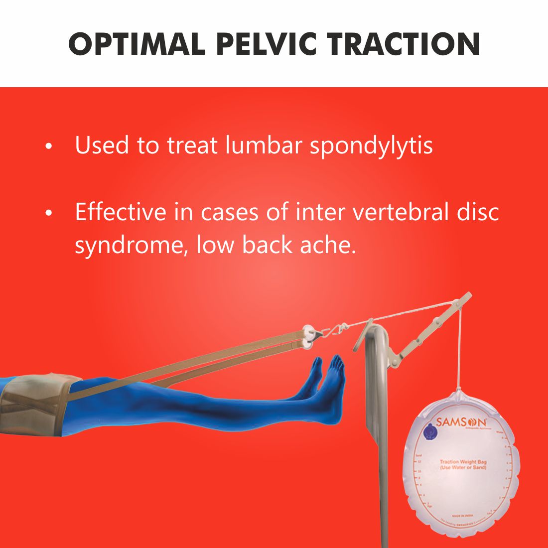 Pelvic Traction Kit with Weight Bag