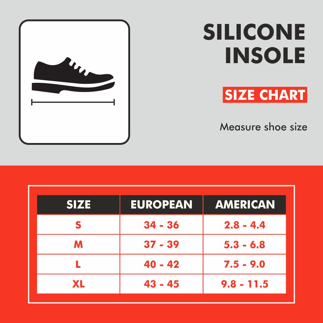 Silicone Insole (Pair)