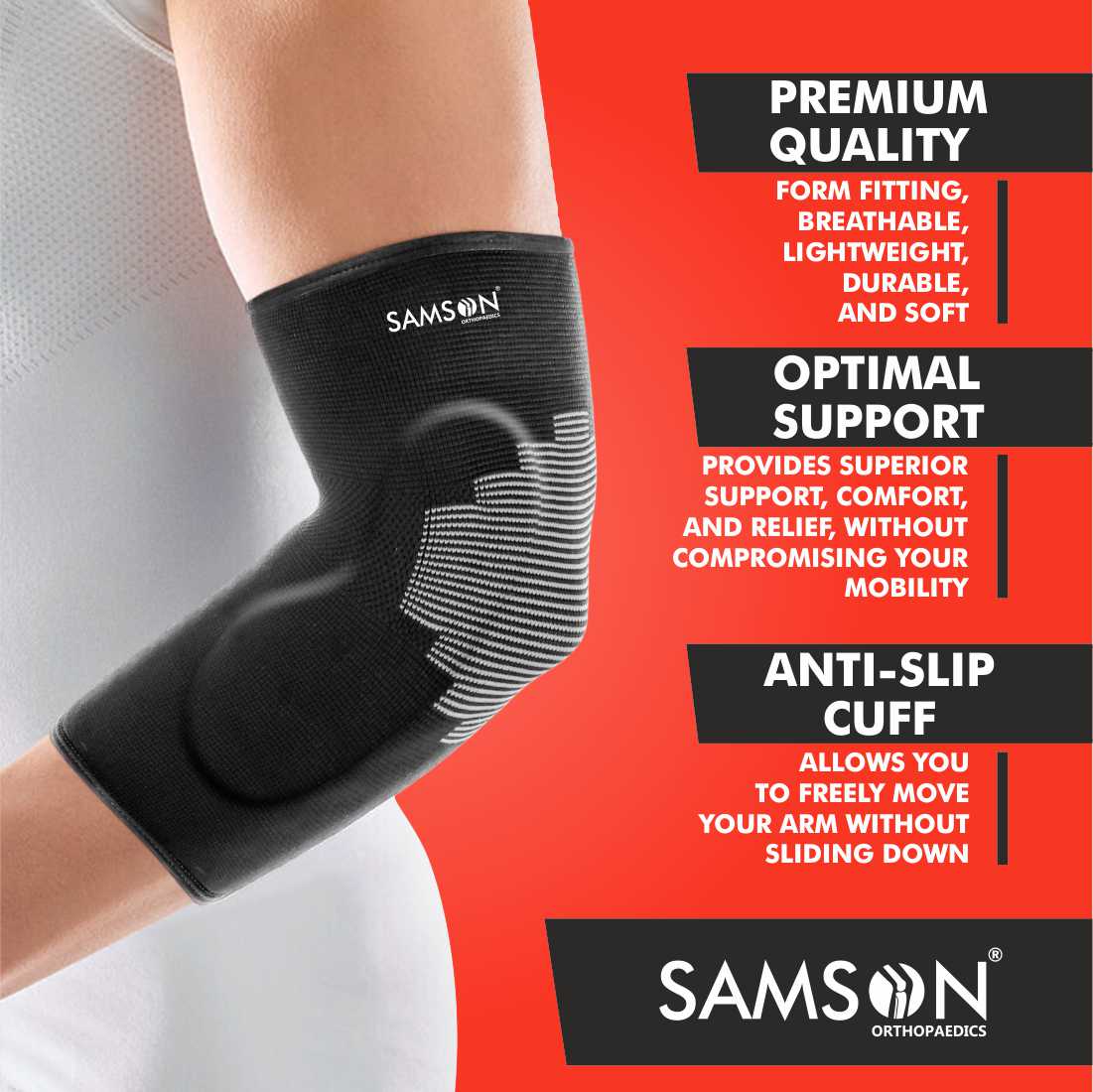 Tennis Elbow Brace with Silicone Pad