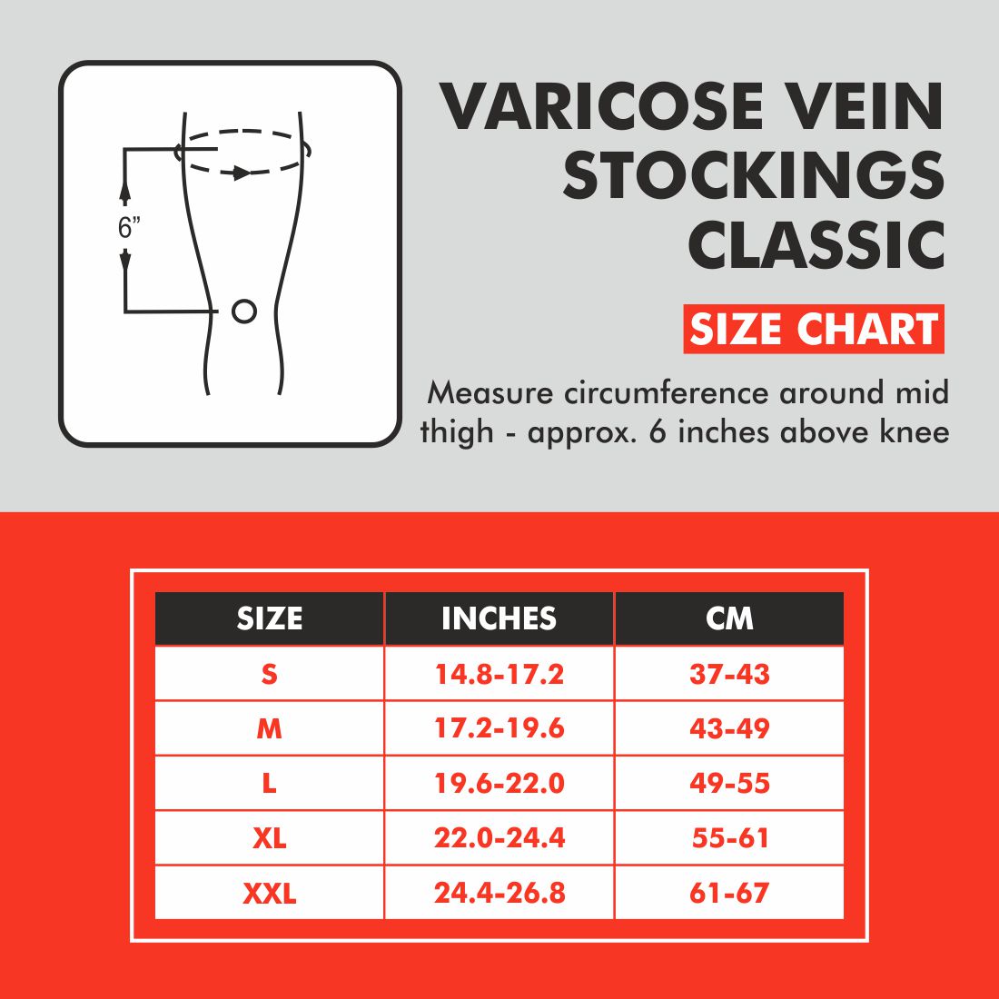 Varicose Vein Stockings Classic (Pair)