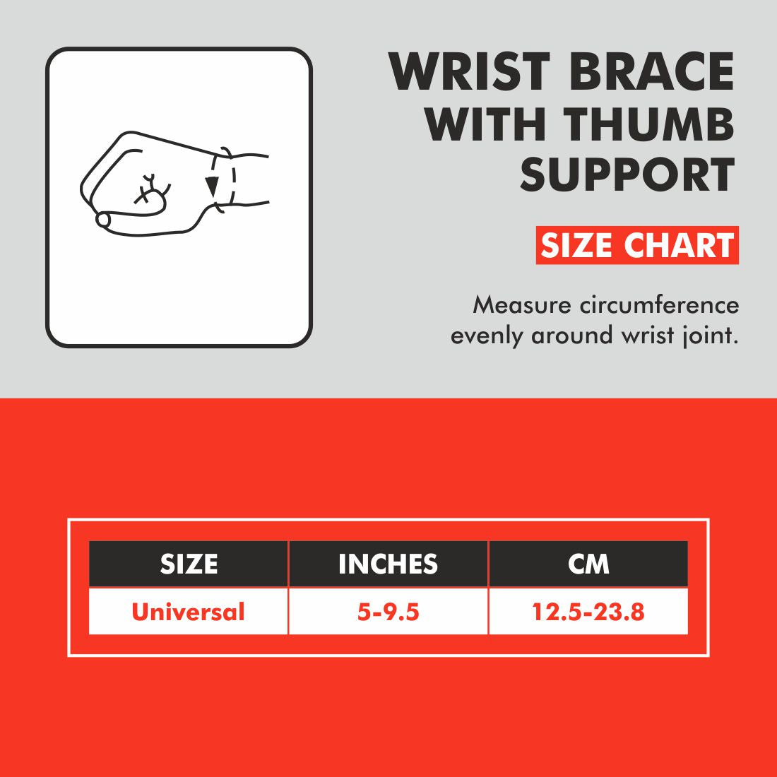 Wrist Brace with Thumb Support