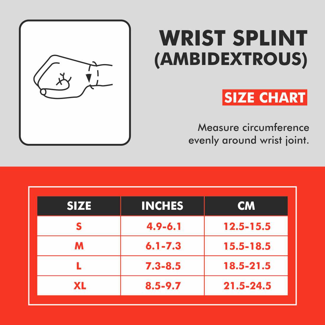 Wrist Splint (Ambidextrous)